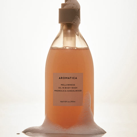 Aromatica Mellowness Oil-In Body Wash Magnolia & Sandalwood 290ml