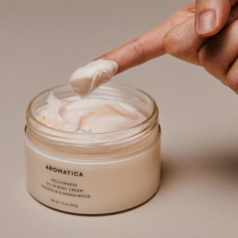 Aromatica Mellowness Oil-in Body Cream Magnolia & Sandalwood 200g