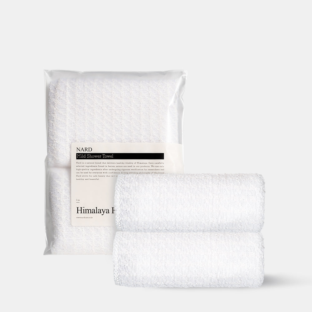 Nard Low-Irritation Hanji Shower Towel (2 Pack)