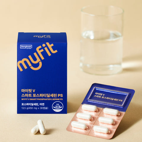DongKook MyFit V Smart Phosphatidylserine (PS) 450 mg 30 Capsules x 12 (6-Month Supply)