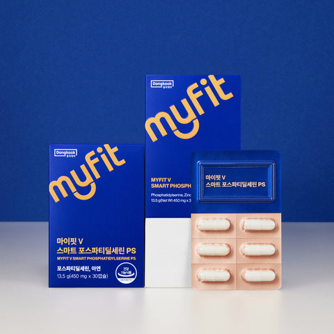 DongKook MyFit V Smart Phosphatidylserine (PS) 450 mg 30 Capsules x 12 (6-Month Supply)
