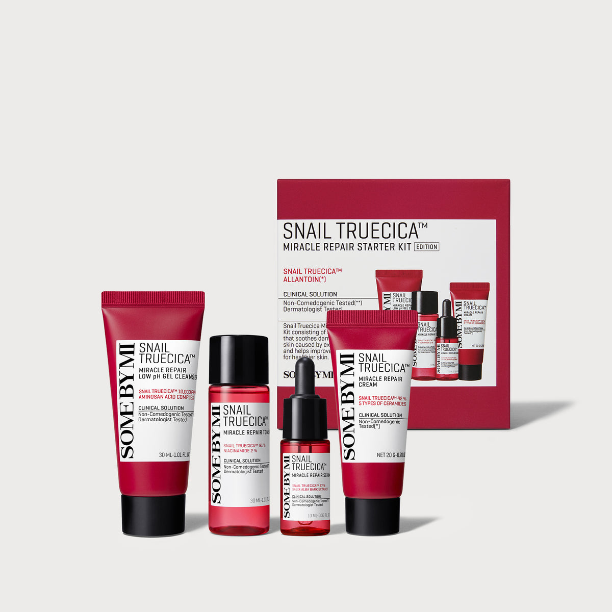 Some By Mi Snail Truecica Miracle Repair Starter Kit (4-piece)