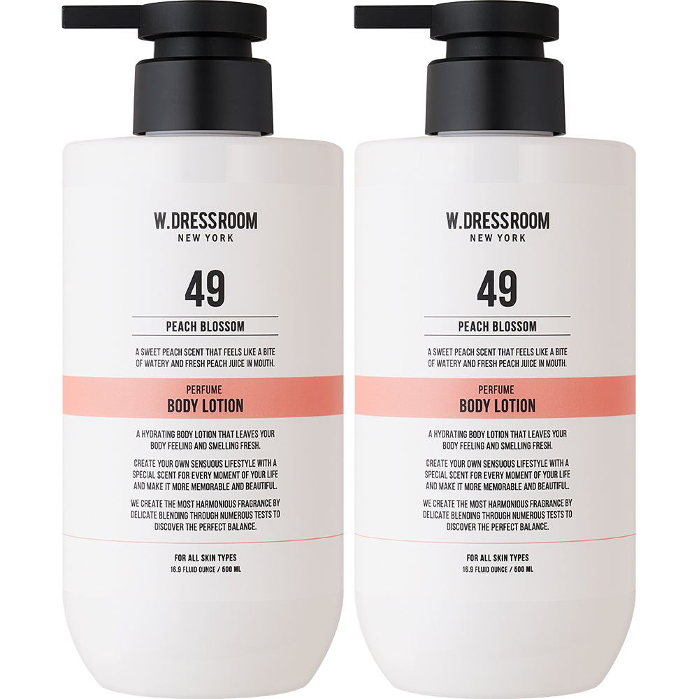 W.Dressroom Perfume Body Lotion No.49 Peach Blossom 500ml (2 Pack)