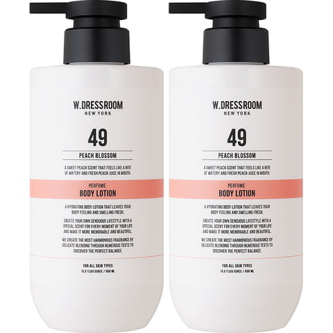 W.Dressroom Perfume Body Lotion No.49 Peach Blossom 500ml (2 Pack)