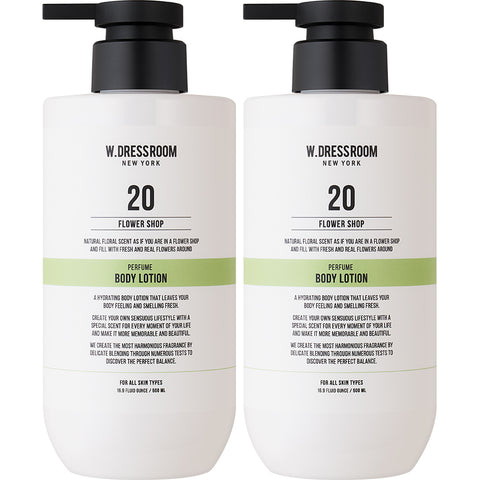 W.Dressroom Perfume Body Lotion No.20 Flower Shop 500ml (2 Pack)
