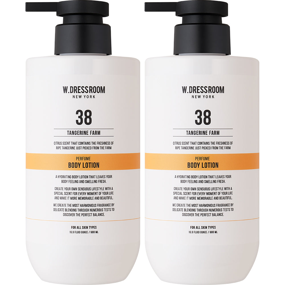 W.Dressroom Perfume Body Lotion No.38 Tangerine Farm 500ml (2 Pack)