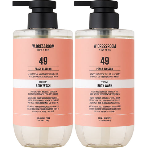 W.Dressroom Perfume Body Wash No.49 Peach Blossom 500g (2 Pack)