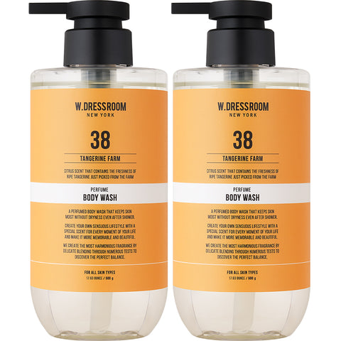 W.Dressroom Perfume Body Wash No.38 Tangerine Palm 500g (2 Pack)