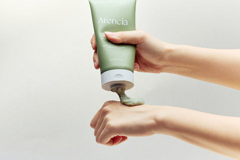 Arencia Pore Care Sebum Cleansing Foam Pack Cleanser Green Tea + LHA Deep Pore Chapssaltteok Soap 150ml (2 Pack)