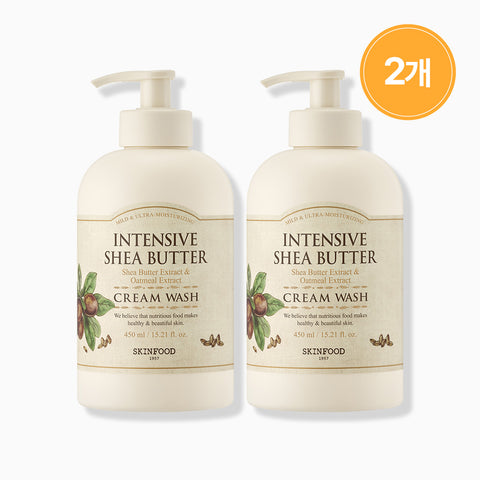 Skinfood Intensive Shea Butter Cream Body Wash 450ml (2 Pack)