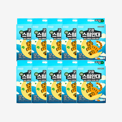 DongKook Pharmaceutical Good Sleep Mujik Tiger Centella Steam Eye Mask 100 Sheets (10 Boxes x 10 Packs)