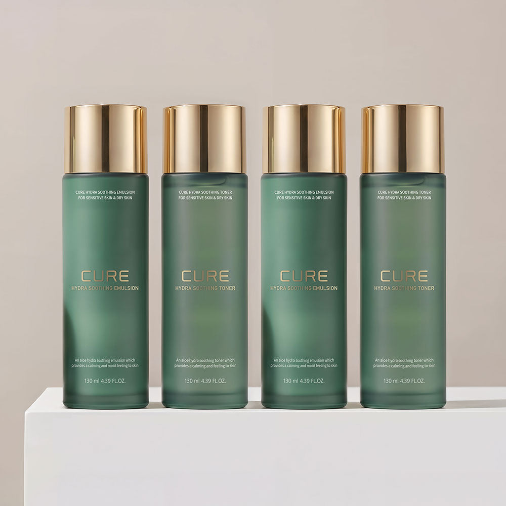 Kim Jeong Moon Aloe Hydra Soothing Toner 130ml (2-Pack) + Emulsion 130ml (2-Pack) Set