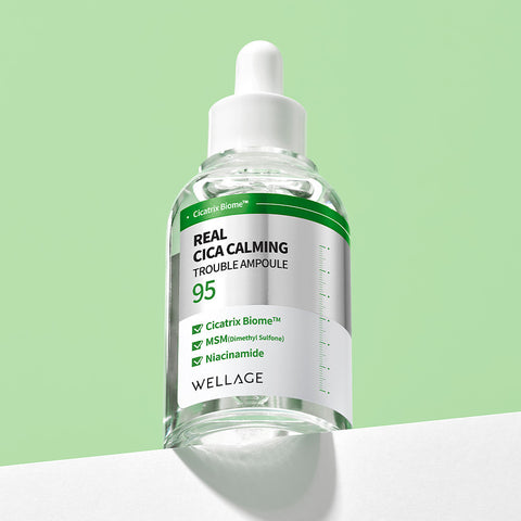 Wellage 3-Piece Ampoule Set  (Hyaluronic Ampoule 100ml + Cica Trouble Ampoule 50ml + Peptide Ampoule 50ml)
