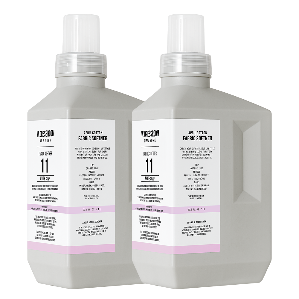 W.Dressroom Concentrated Fabric Softener No.11 White Soap 1L (2 Pack)