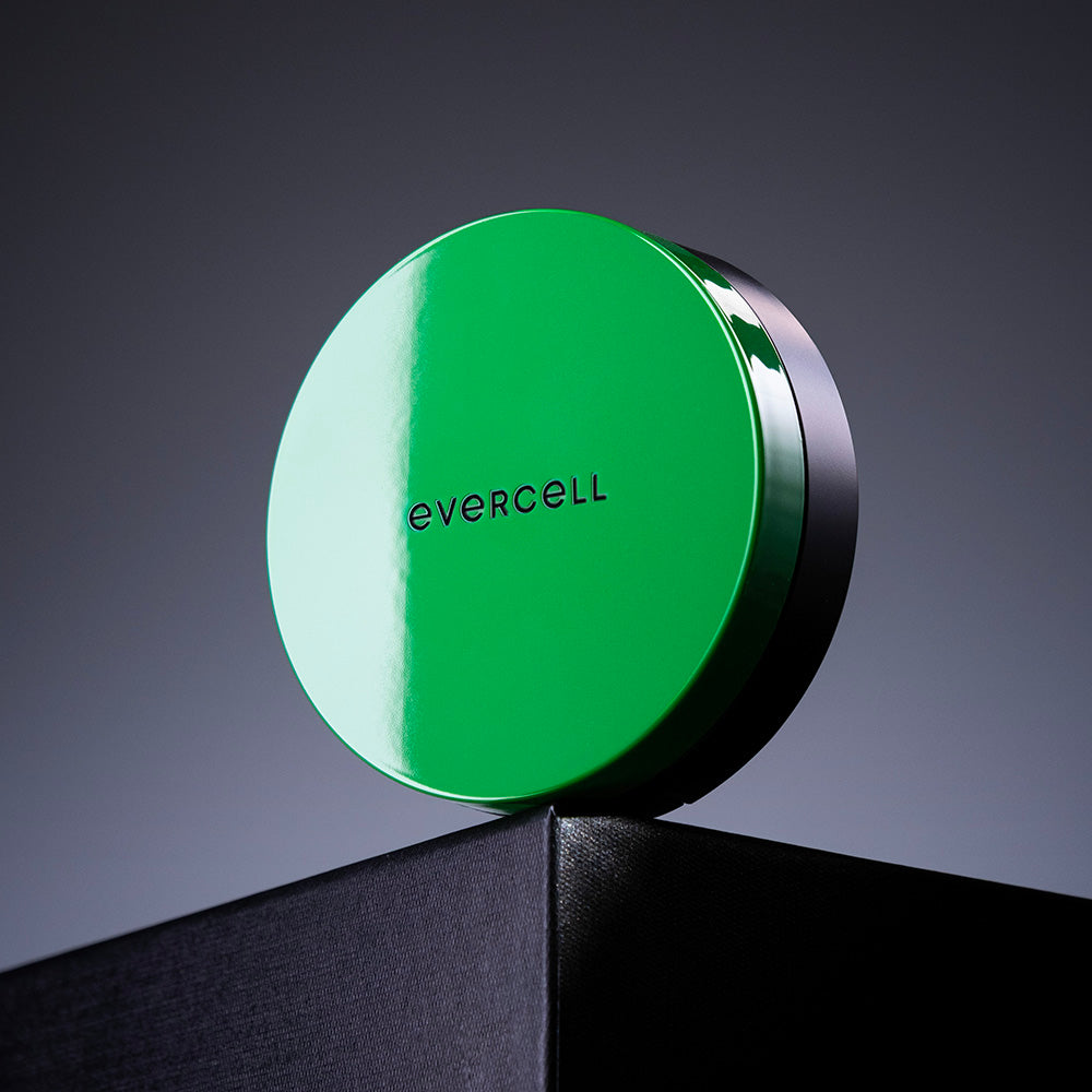 Evercell Cell Youth Perfect Spot Cover Cushion Pact Anti-Aging Dewy Radiance Tone-Up Foundation Set (14g + 14g Refill)