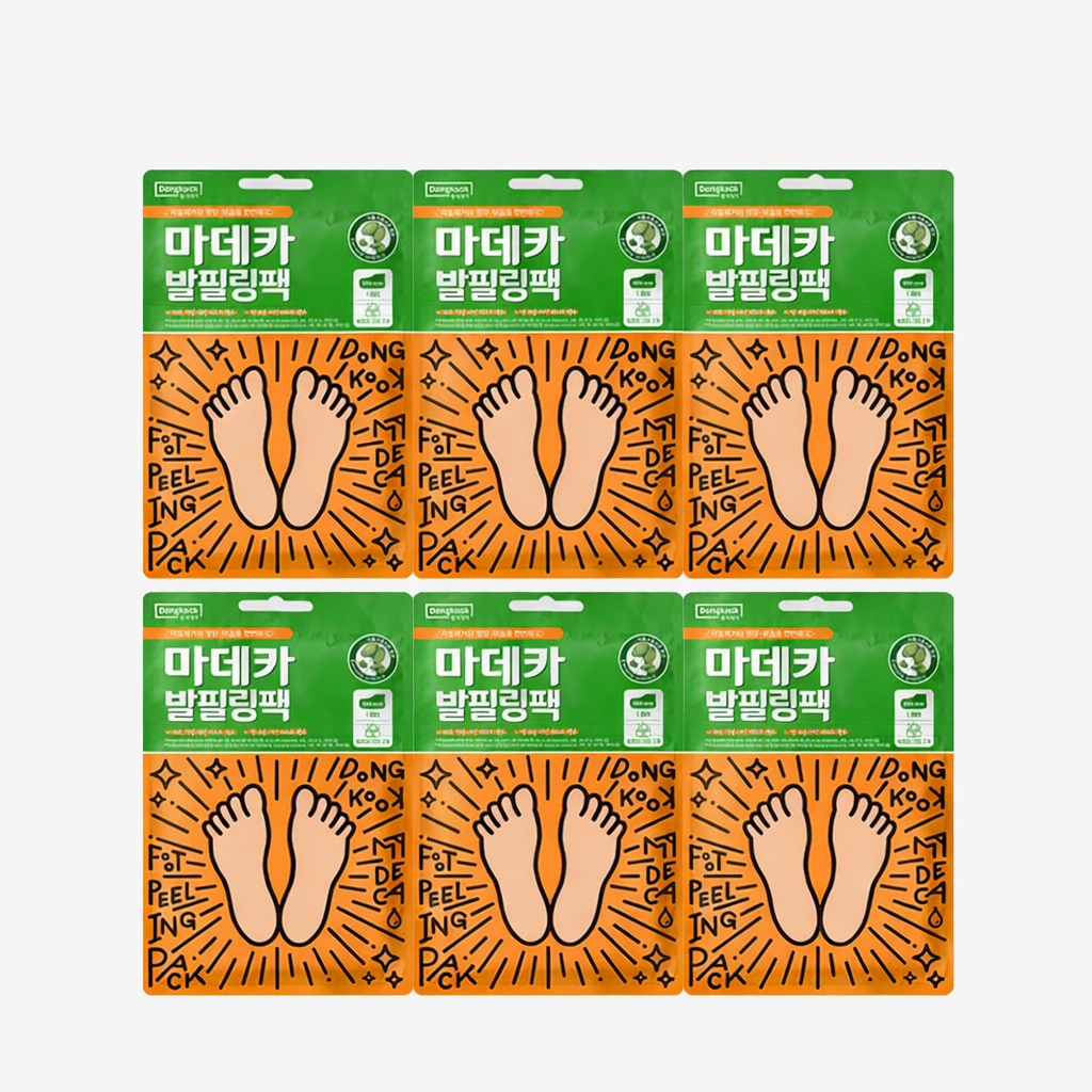 DongKook Pharmaceutical Madeca Foot Peeling Pack 20g (6 Pack 6-Month Supply)
