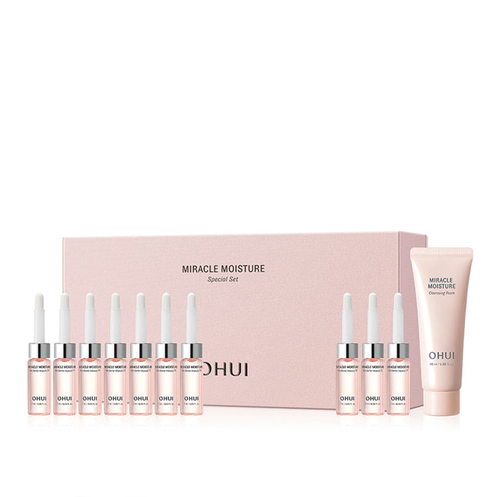 OHUI Miracle Moisture Pink Barrier Ampoule 7ml x 7 (Value Set)