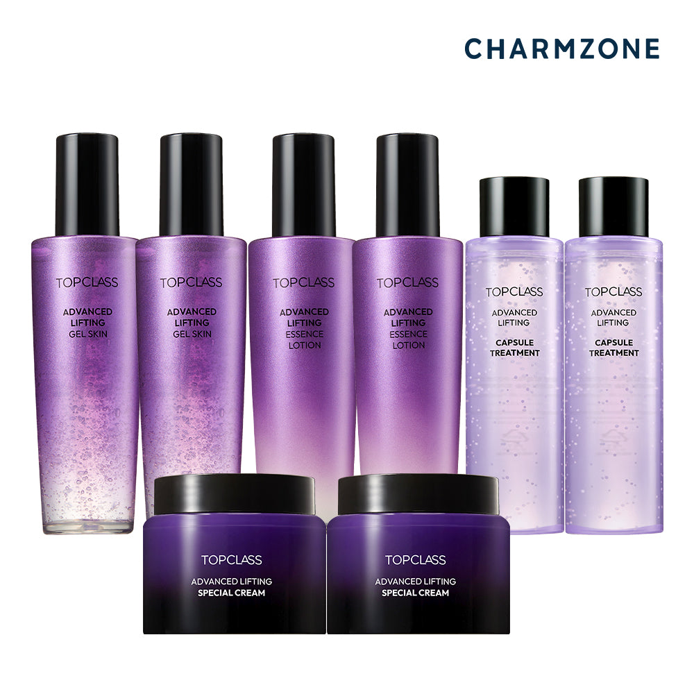 Charmzone Top Class 8th Gen Advanced Lifting Basic Set 8-Piece (Skin 2 + Emulsion 2 + Special Cream 2 + Treatment 2)