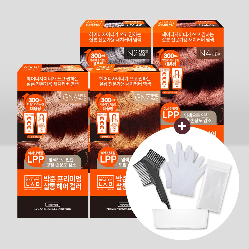 ParkJun Beauty Lab Hair Salon Large-Capacity Gray Coverage Hair Color 300ml