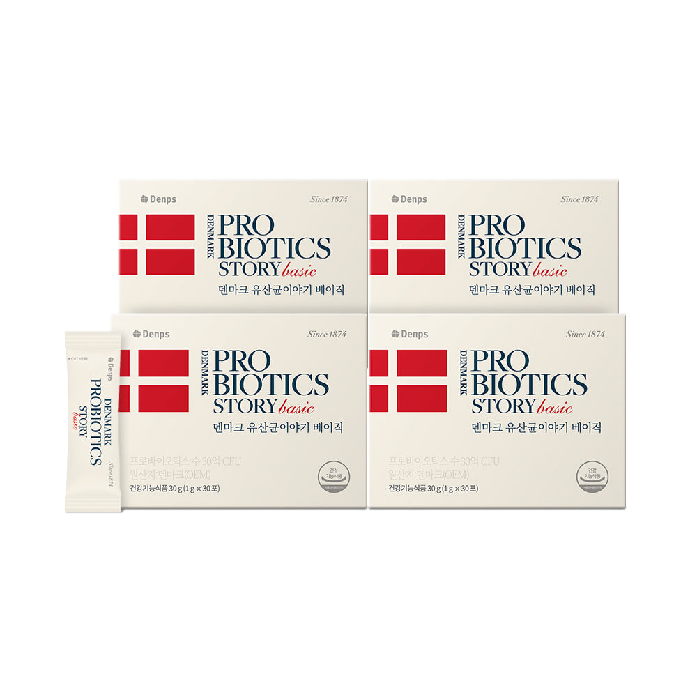 Denps Denmark Probiotics Story Basic 30 Capsules (4 Pack)