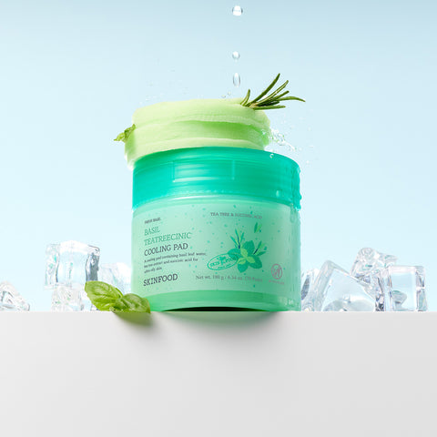 Skinfood Basil Tea Tree Cooling Soothing Pads 70P