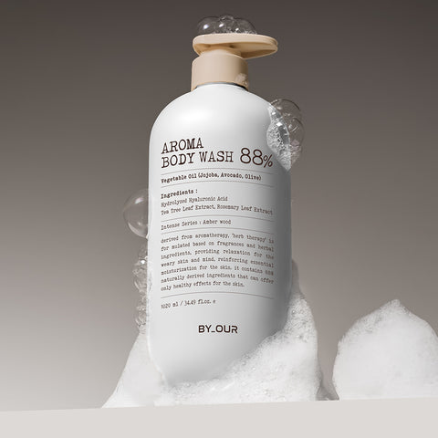 Byour Mild Acidic Perfume Aroma Body Wash Amberwood Scent 1.02L x 2