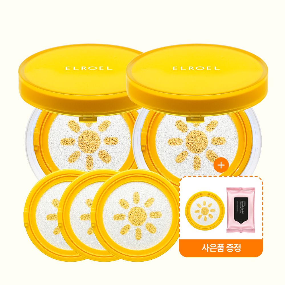 Elroel 1-Min Tone-Up Sun Cushion 6pc Set