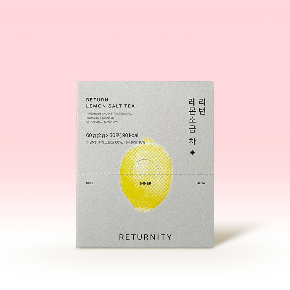 RETURNITY Lemon Salt Tea V-Line Cleanse Tea (30 Sachets, 60 g)