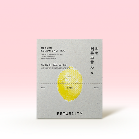 RETURNITY Lemon Salt Tea V-Line Cleanse Tea (30 Sachets, 60 g)