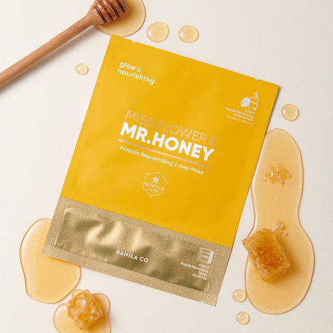 Banila Co Miss Flower & Mr.Honey Propolis Rejuvenating 2 Step Mask