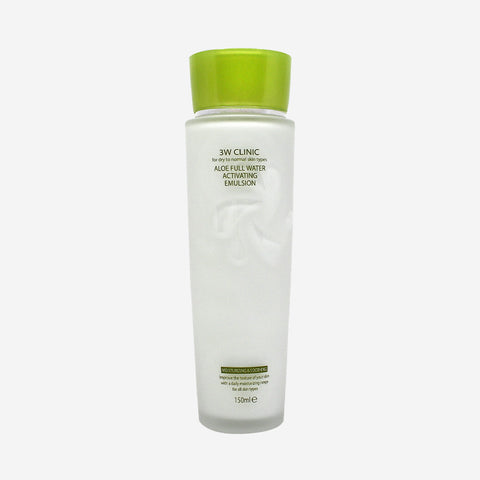 3W Clinic Aloe Full Water Activating 3-Piece Skincare Set