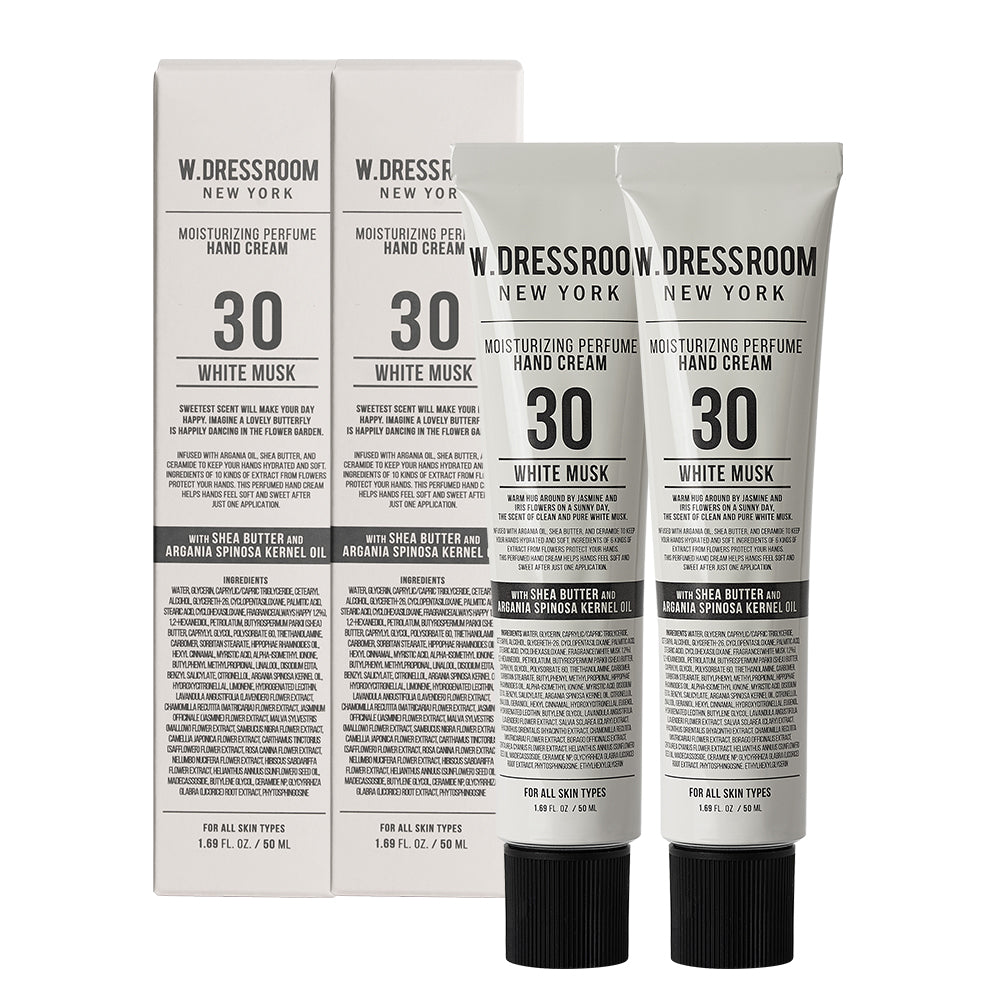 W.Dressroom Perfume Hand Cream No.30 White Musk 50ml (2 Pack)