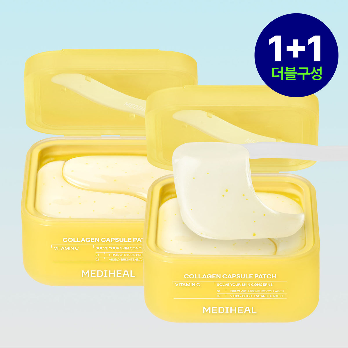 Mediheal Collagen Capsule Patch PDRN Vitamin C Gel Eye Patch VITA, 60 sheets (2-pack)