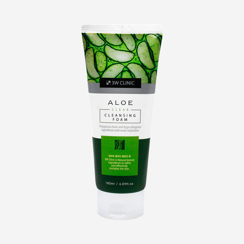 3W Clinic Clear Foam Cleansing 180ml (4 Types)
