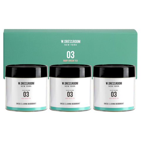 W.Dressroom Perfume Diffuser Deodorizer No.03 Baby Green Tea 110g (3 pack)