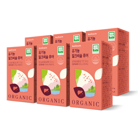 Nutrione Organic Milk Thistle Pure 30 Capsules (6 Pack)