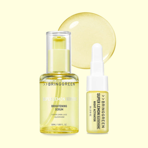 Bringgreen Super Lemon Glutathione Brightening Serum 50ml Set +Activator 3g