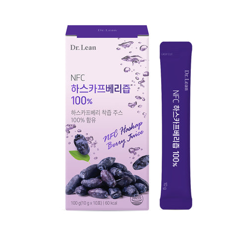 Dr. Lean NFC Haskap Berry Juice 100% 10 sachets x 6 boxes (60 sticks) 600g