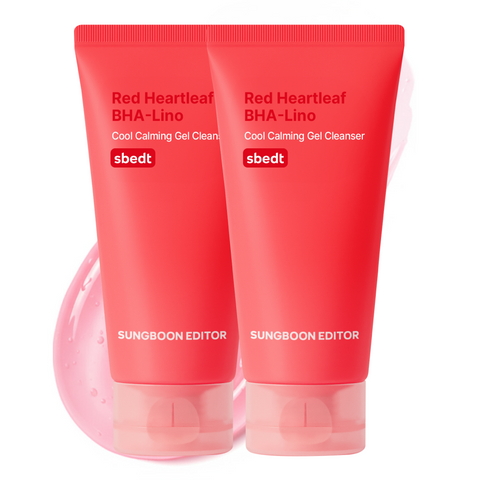 Sungboon Editor Red Eoseongcho Trouble Cooling Calming Gel Cleanser 120g (2 pack)