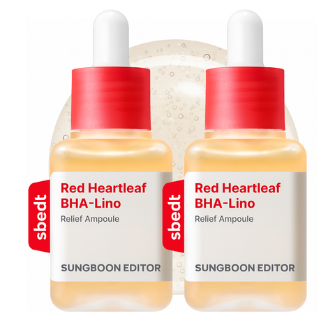 Sungboon Editor Red Houttuynia & Centella Soothing Ampoule 40ml (2 pack)