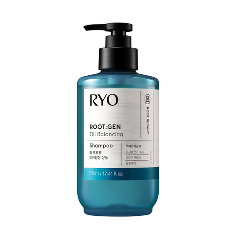 Ryo Rootgen Scalp Core Strengthening Cooling Anti-Hair Loss Shampoo 515ml + 180ml