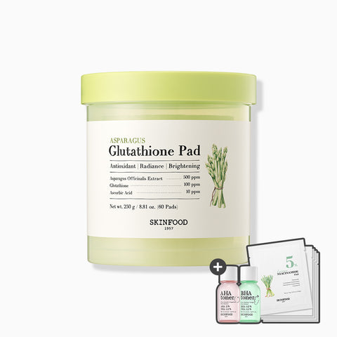 Skinfood Asparagus Glutathione Antioxidant Radiance Toner Pads 60 pcs / 250 g