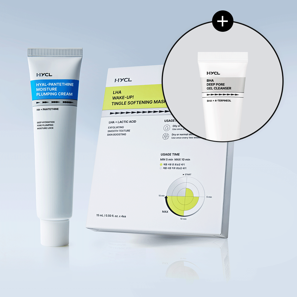 HYCL Deep Hydration Firming Set LAHA Mask 1 Set (4 sheets) + Plumping Cream 70 ml