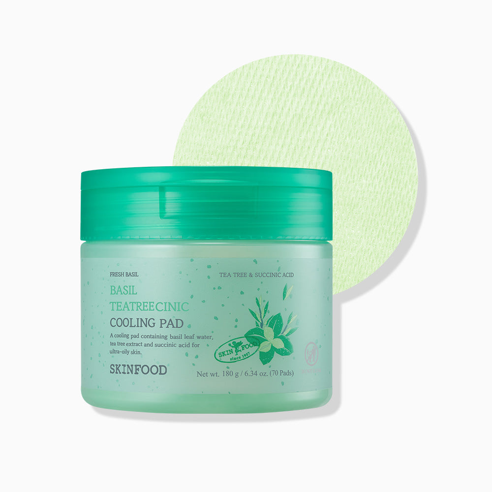 Skinfood Basil Tea Tree Cooling Soothing Pads 70P