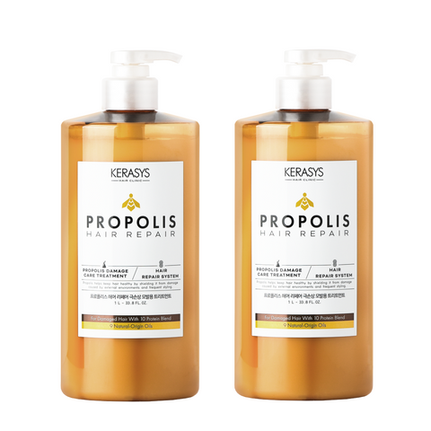 Kerasys Propolis Hair Repair Set 1L x2 (Shampoo & Treatment) + Oilex Shampoo 60ml