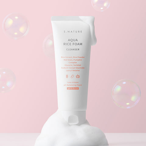S.Nature Aqua Rice Mildly Acidic Cleansing Foam 160ml