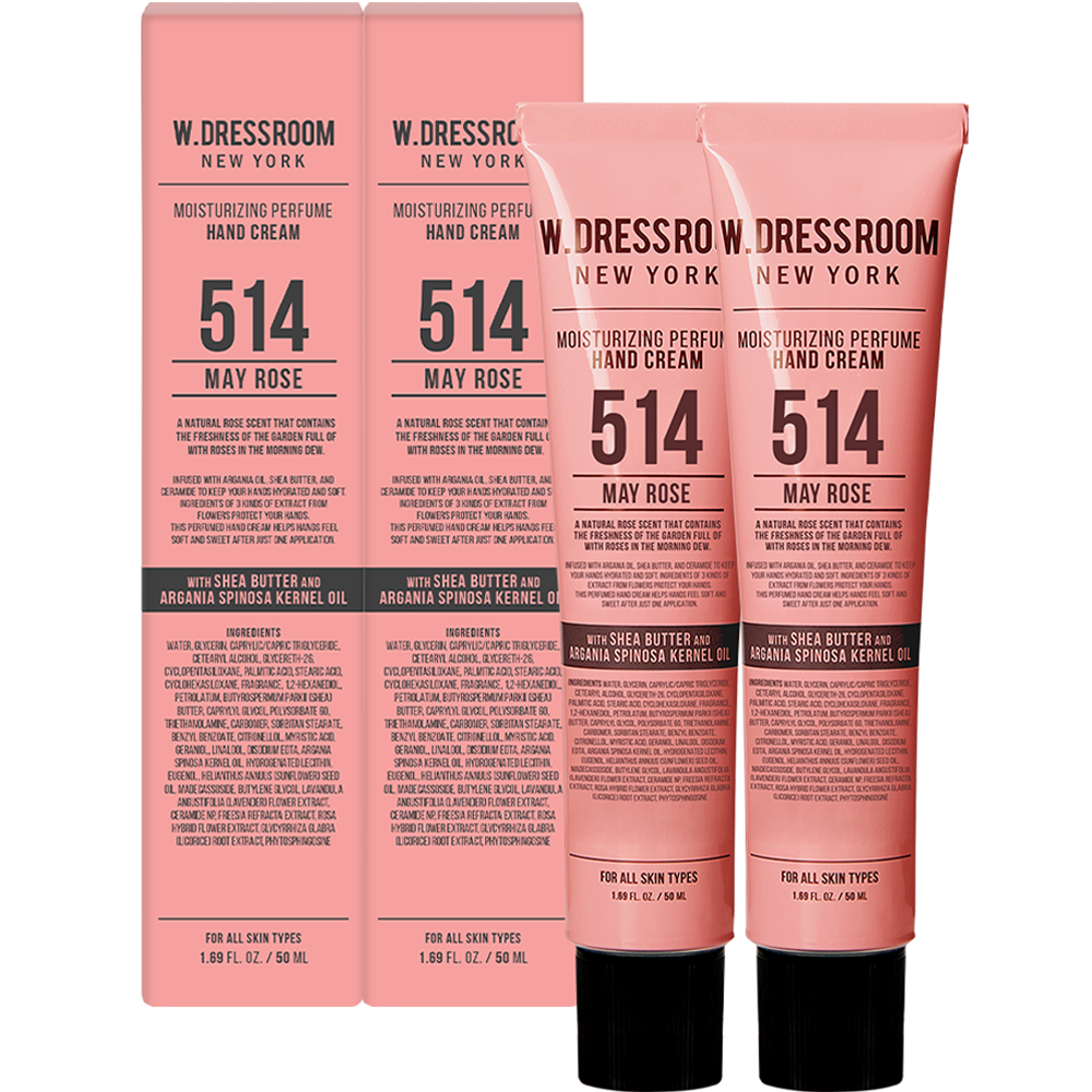 W.Dressroom Perfume Hand Cream No.514 May Rose 50ml (2 Pack)