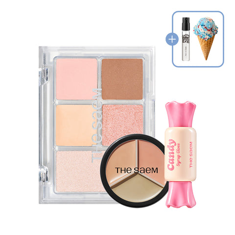 The Saem Multi Set 2 (Triple Pot Concealer + Eyeshadow Palette + Lip)