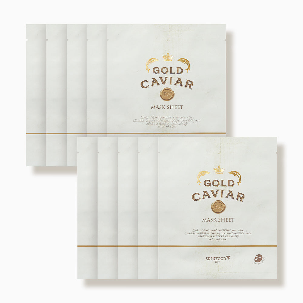 Skinfood Gold Caviar EX Mask Pack 25g (10 sheets)
