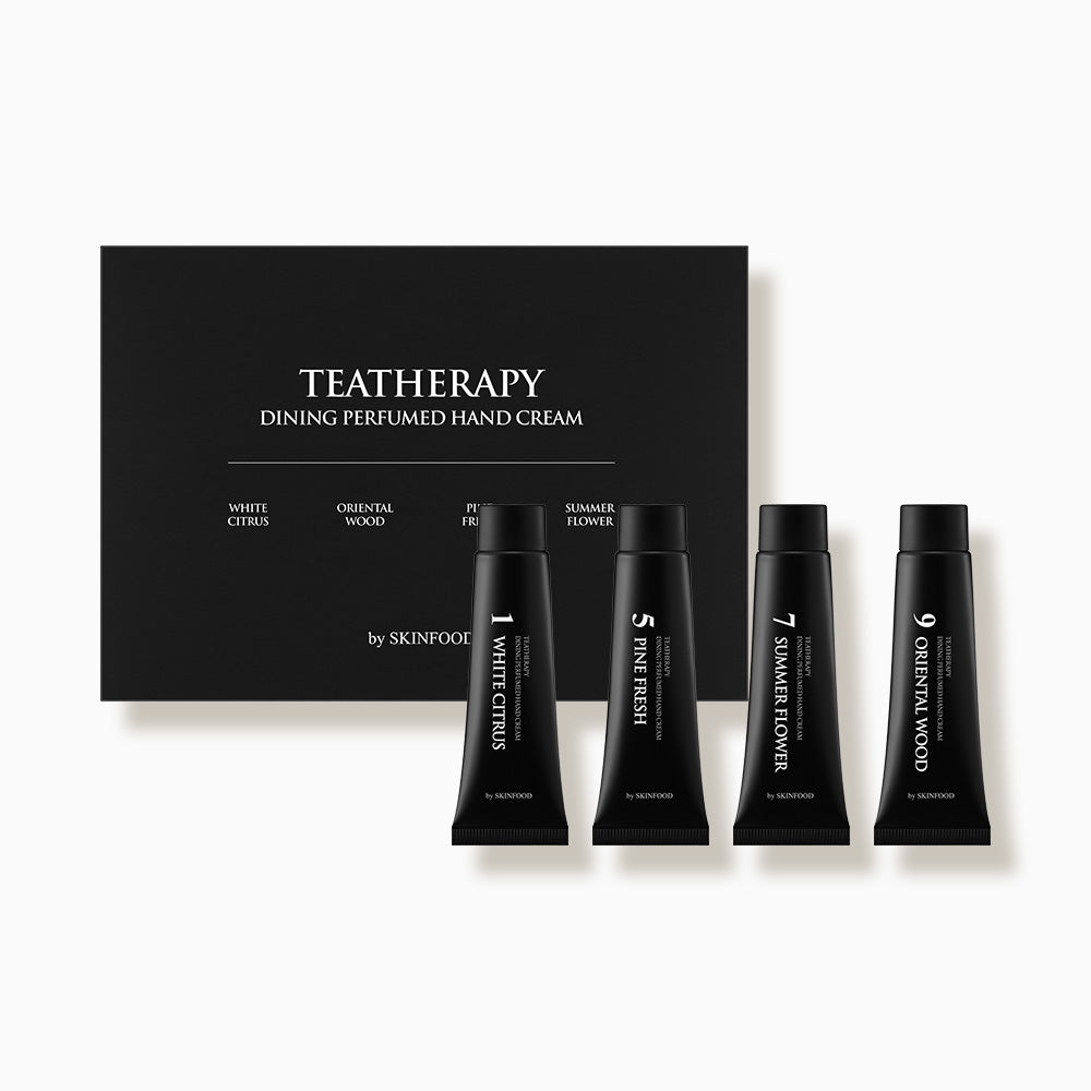 Skinfood Tea Therapy Dining Perfumed Hand Cream 4-Piece Set (30ml x 4)